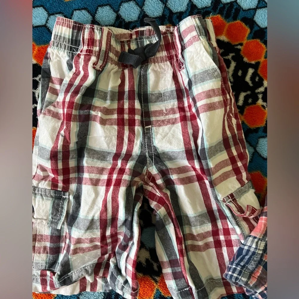 Gymboree & Carters Baby Boys Plaid & Stripe Cotton Shorts